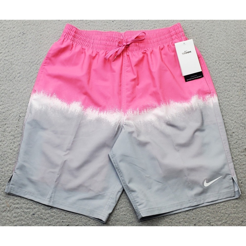 Nike 9" Ocean Merge Swim Trunks Shorts Mens M Multi Lightweight Quick-Draining